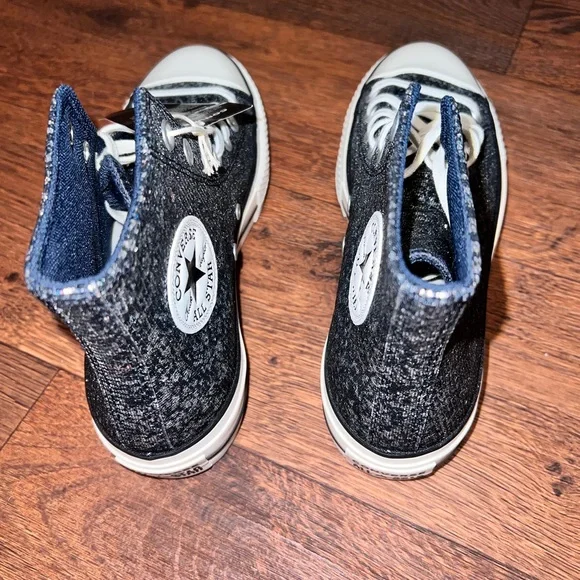 Converse Black and White Speckled High-Tops - Picture 2 of 7